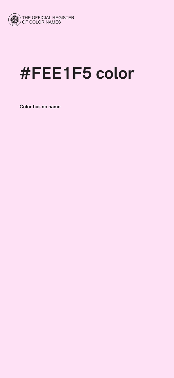 #FEE1F5 color image