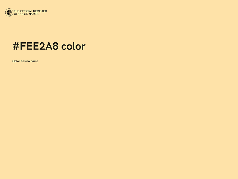 #FEE2A8 color image