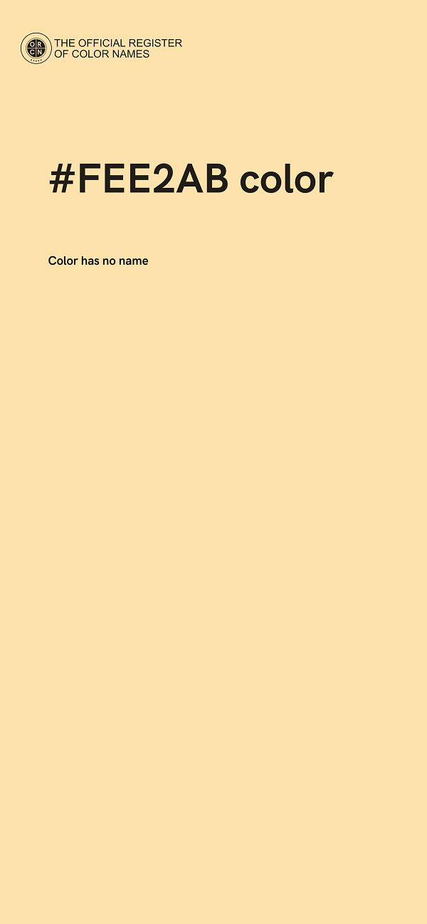 #FEE2AB color image
