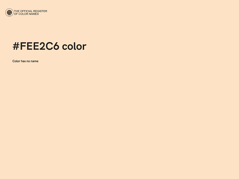 #FEE2C6 color image