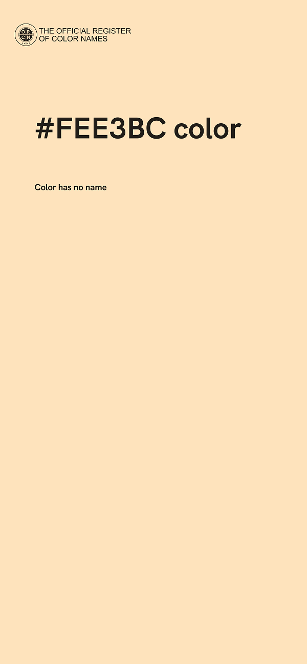 #FEE3BC color image