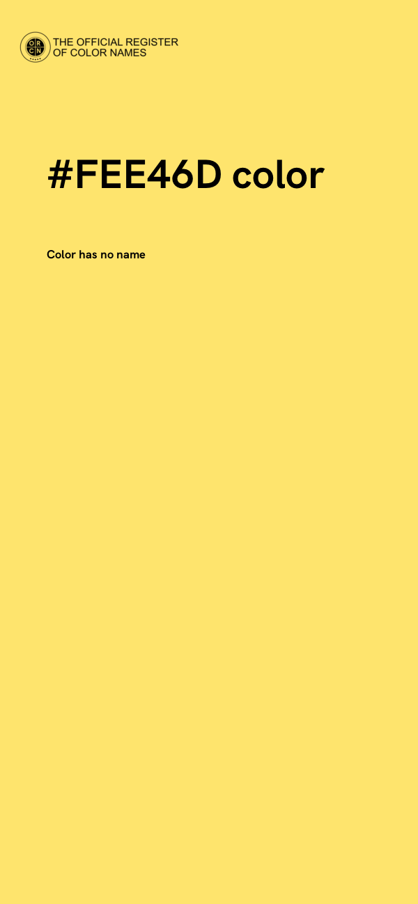 #FEE46D color image