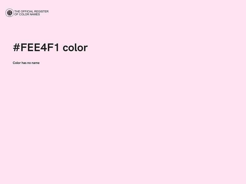 #FEE4F1 color image