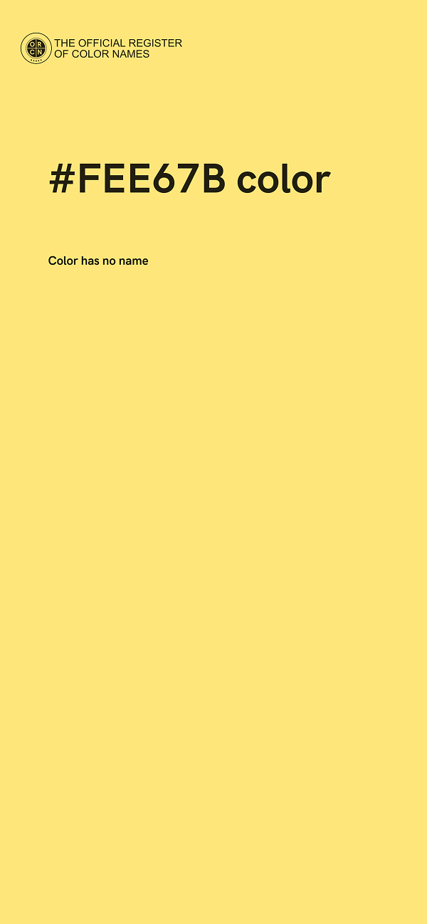 #FEE67B color image