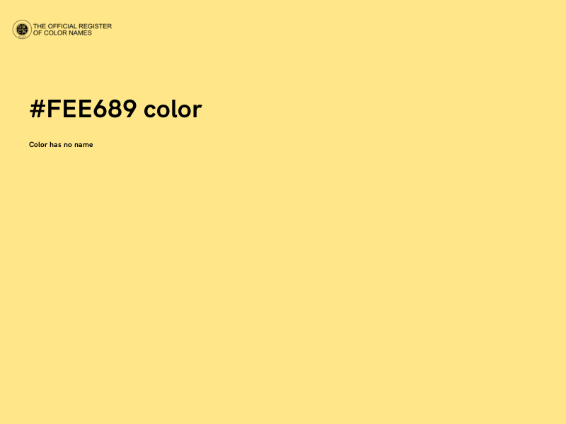 #FEE689 color image