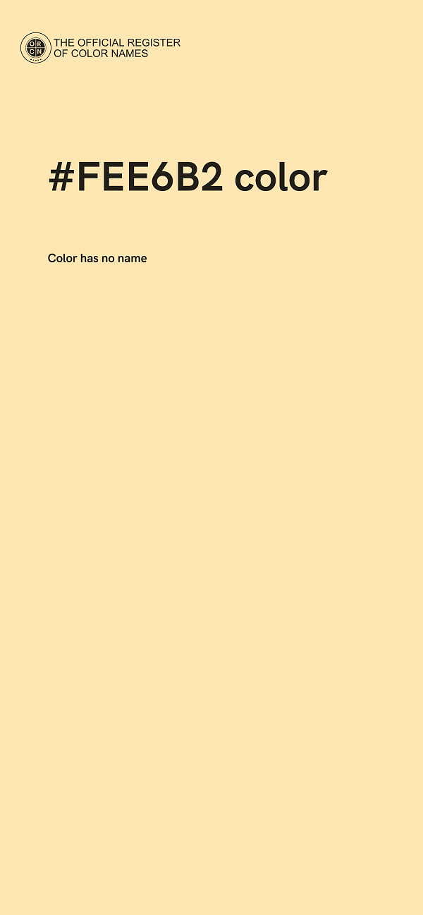 #FEE6B2 color image