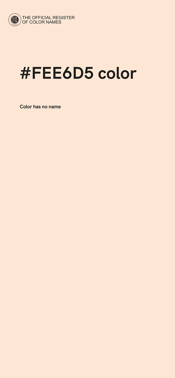 #FEE6D5 color image