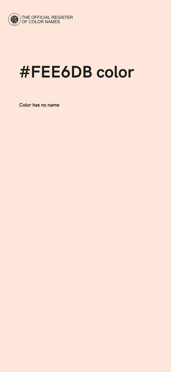 #FEE6DB color image