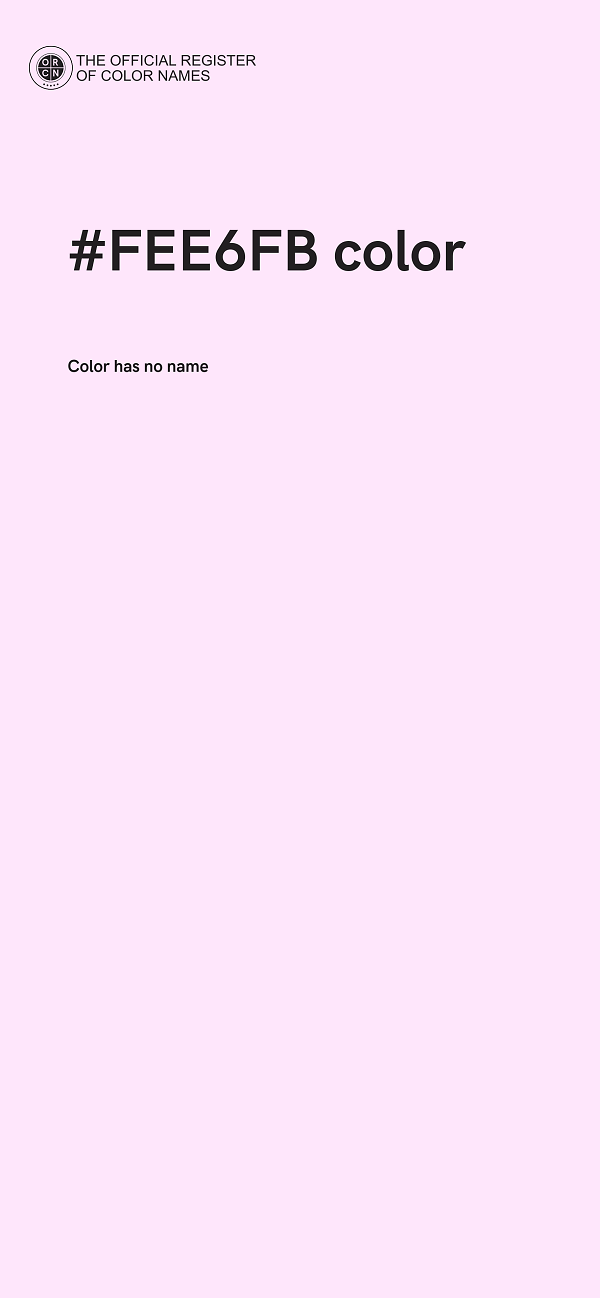 #FEE6FB color image