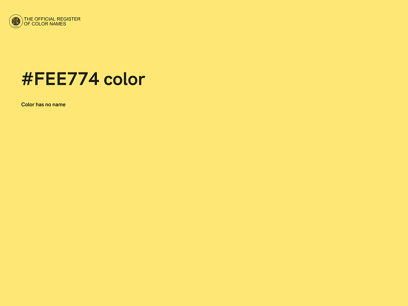 #FEE774 color image