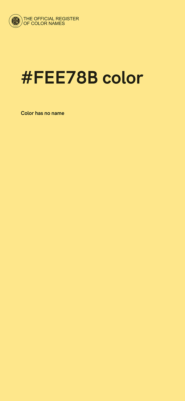 #FEE78B color image