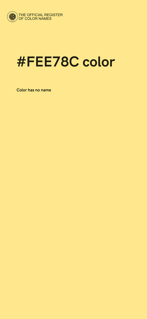 #FEE78C color image