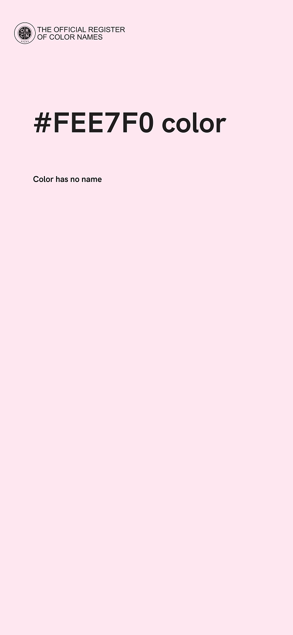 #FEE7F0 color image