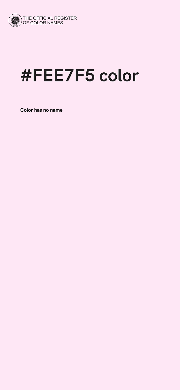 #FEE7F5 color image