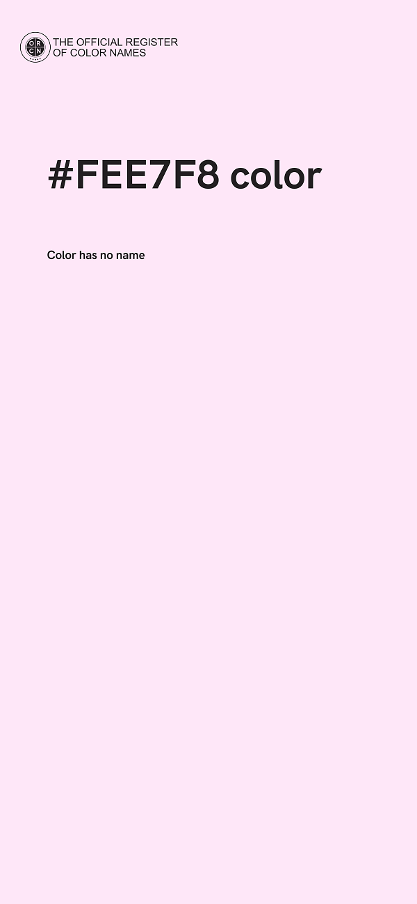 #FEE7F8 color image