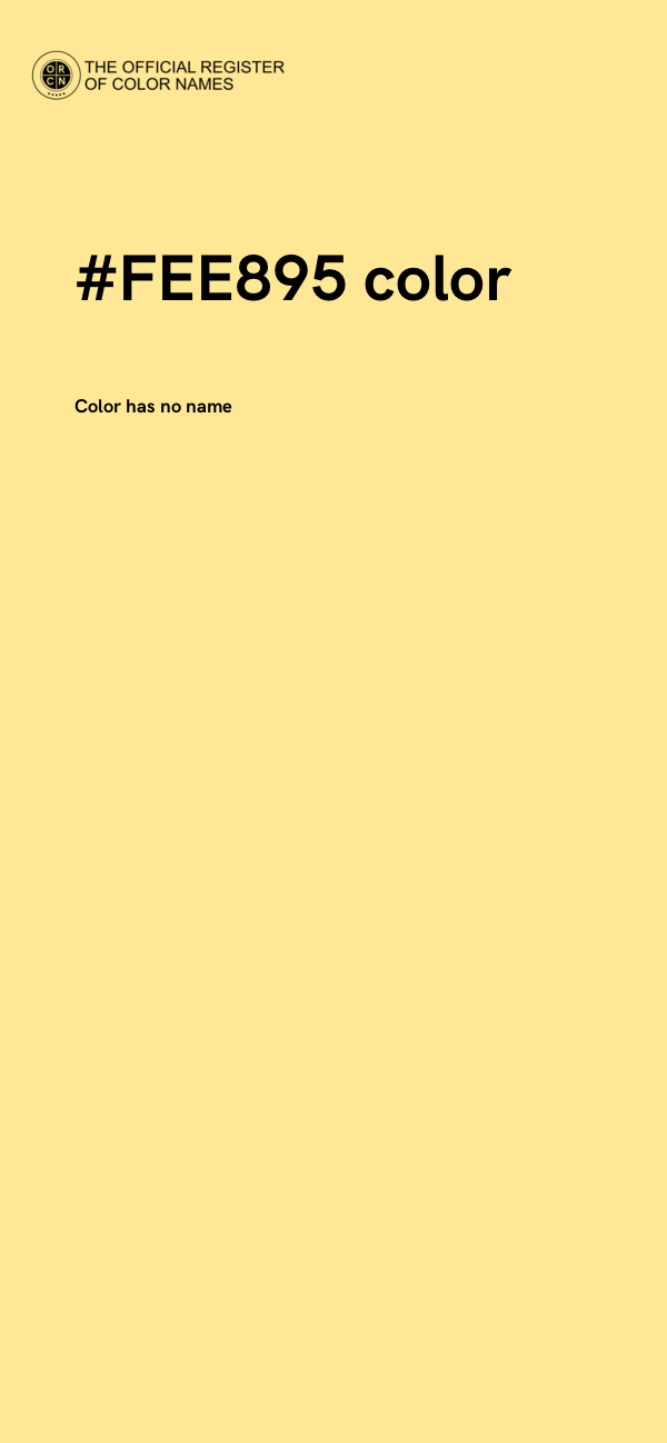 #FEE895 color image