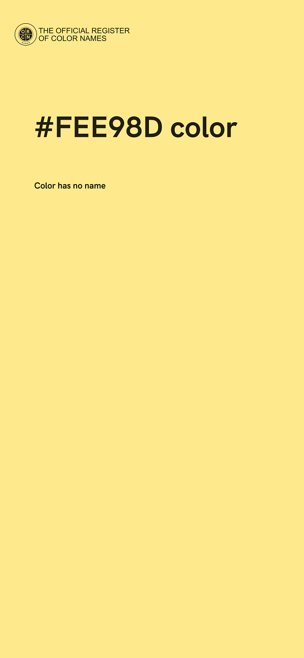 #FEE98D color image