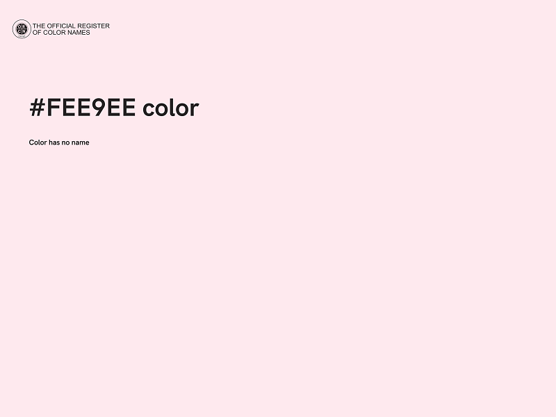 #FEE9EE color image