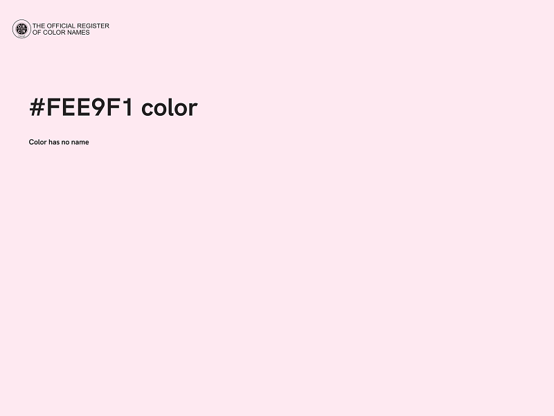 #FEE9F1 color image