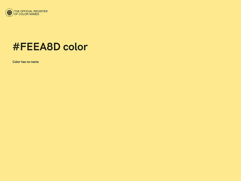 #FEEA8D color image