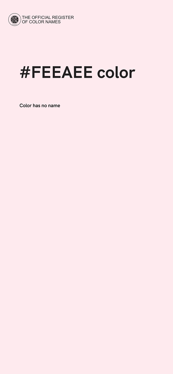 #FEEAEE color image