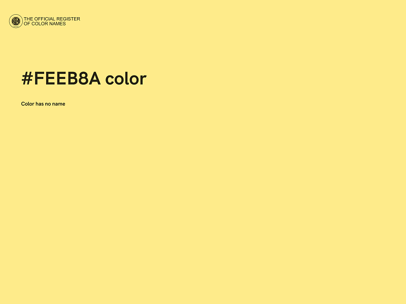 #FEEB8A color image