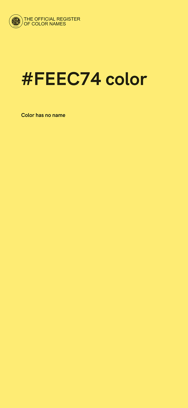 #FEEC74 color image