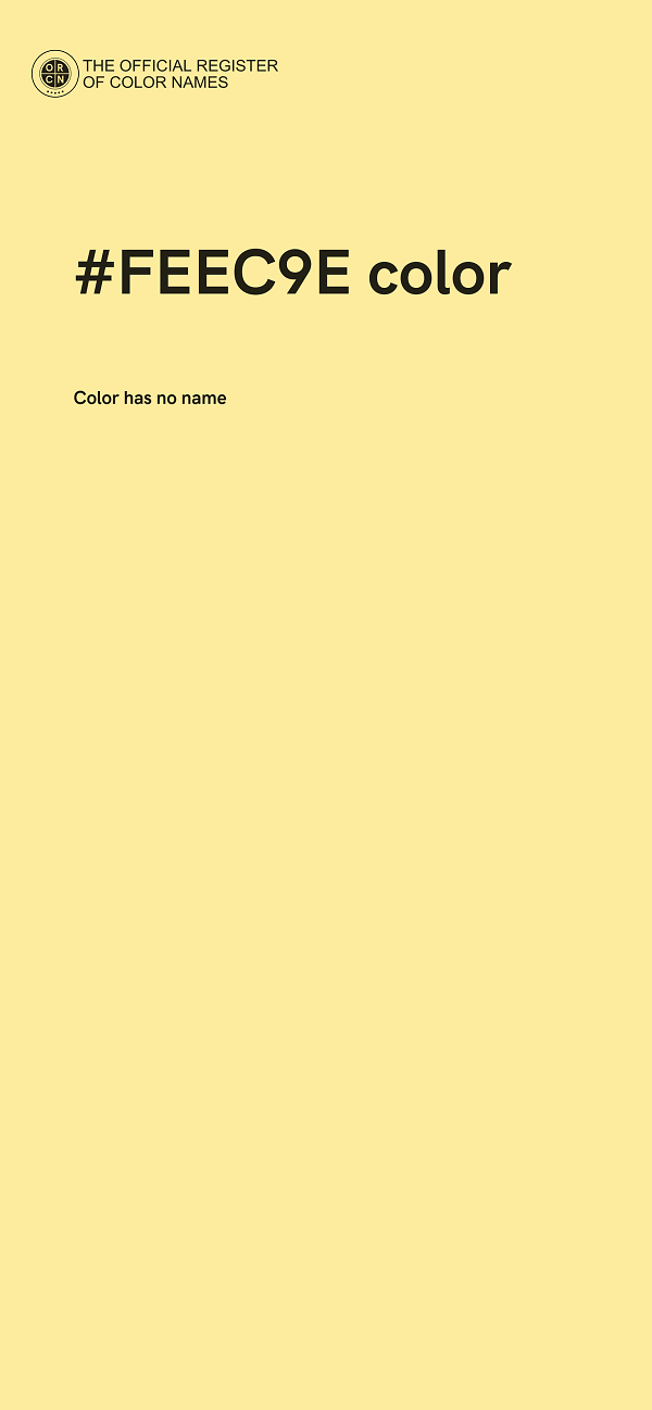 #FEEC9E color image