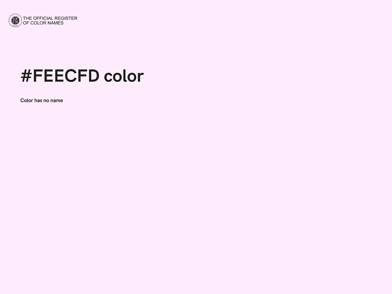 #FEECFD color image