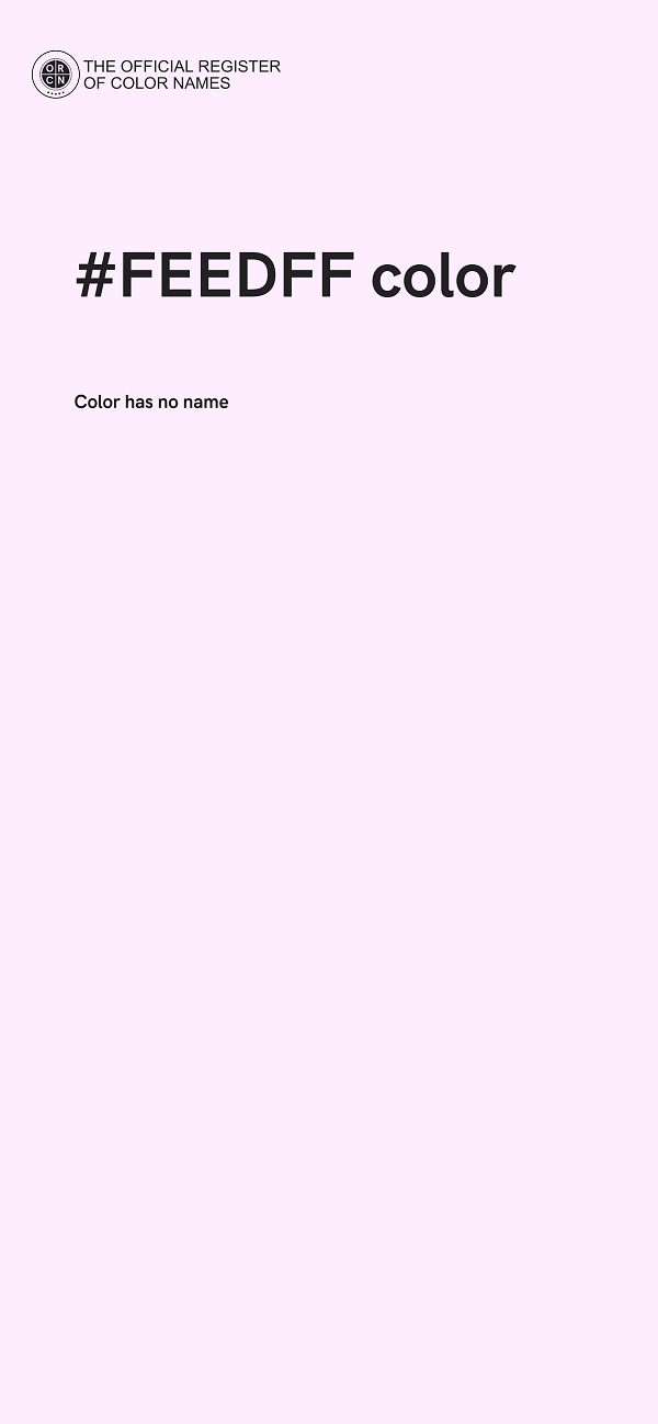 #FEEDFF color image