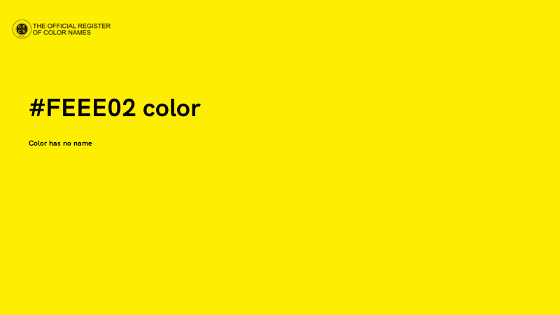#FEEE02 color image