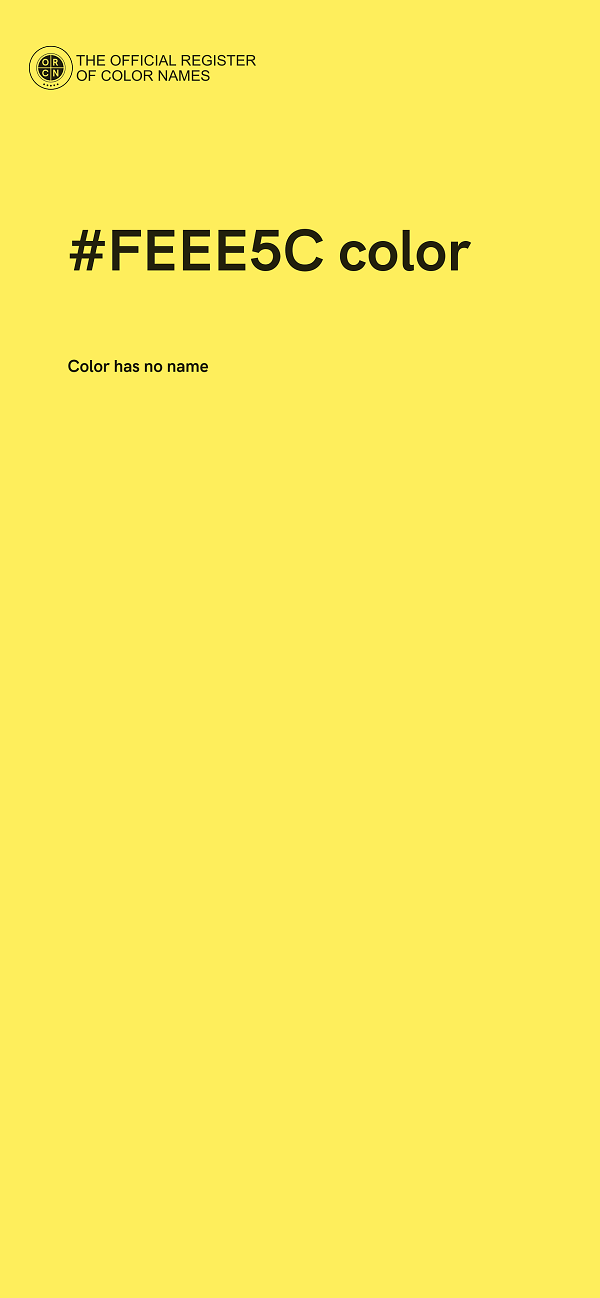 #FEEE5C color image