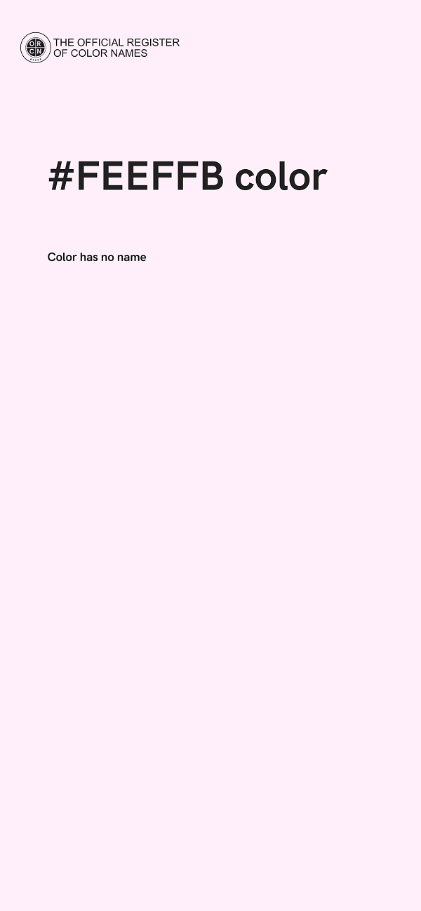 #FEEFFB color image