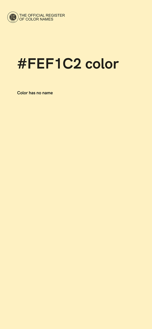 #FEF1C2 color image