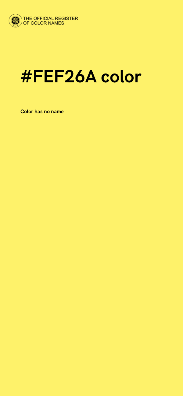 #FEF26A color image