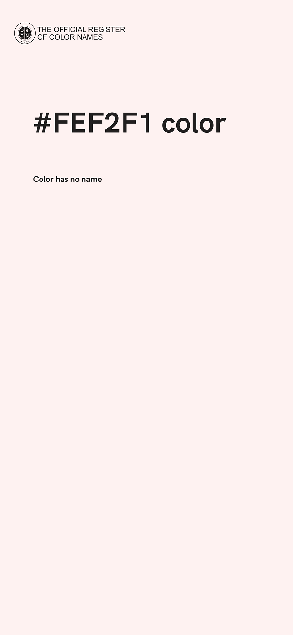 #FEF2F1 color image