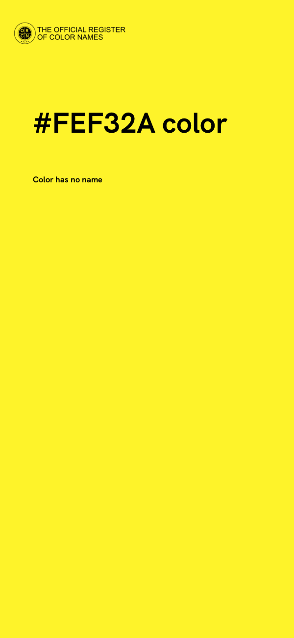 #FEF32A color image