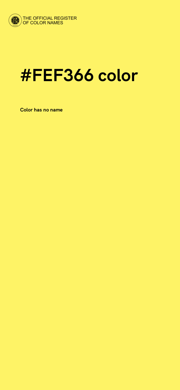 #FEF366 color image