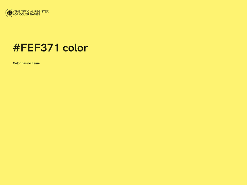 #FEF371 color image