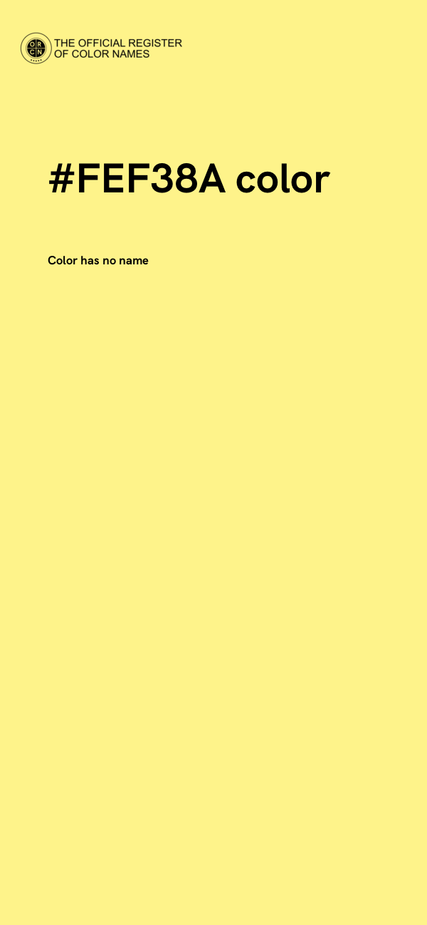 #FEF38A color image