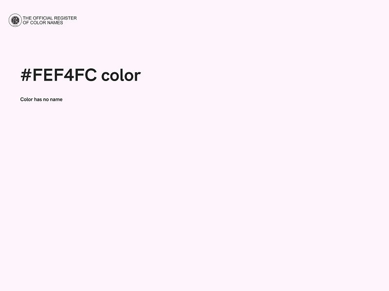 #FEF4FC color image