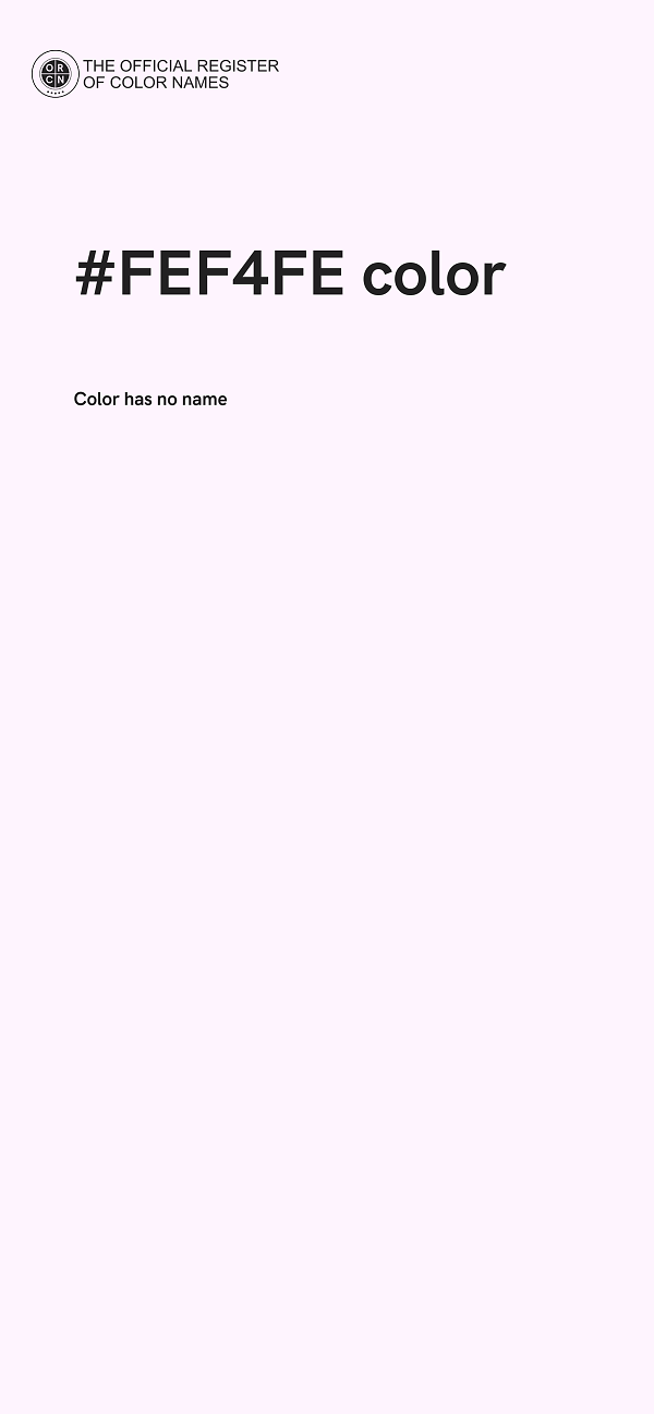 #FEF4FE color image