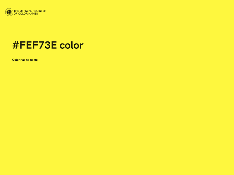 #FEF73E color image