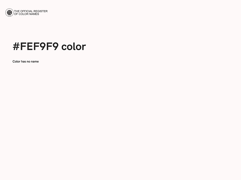 #FEF9F9 color image