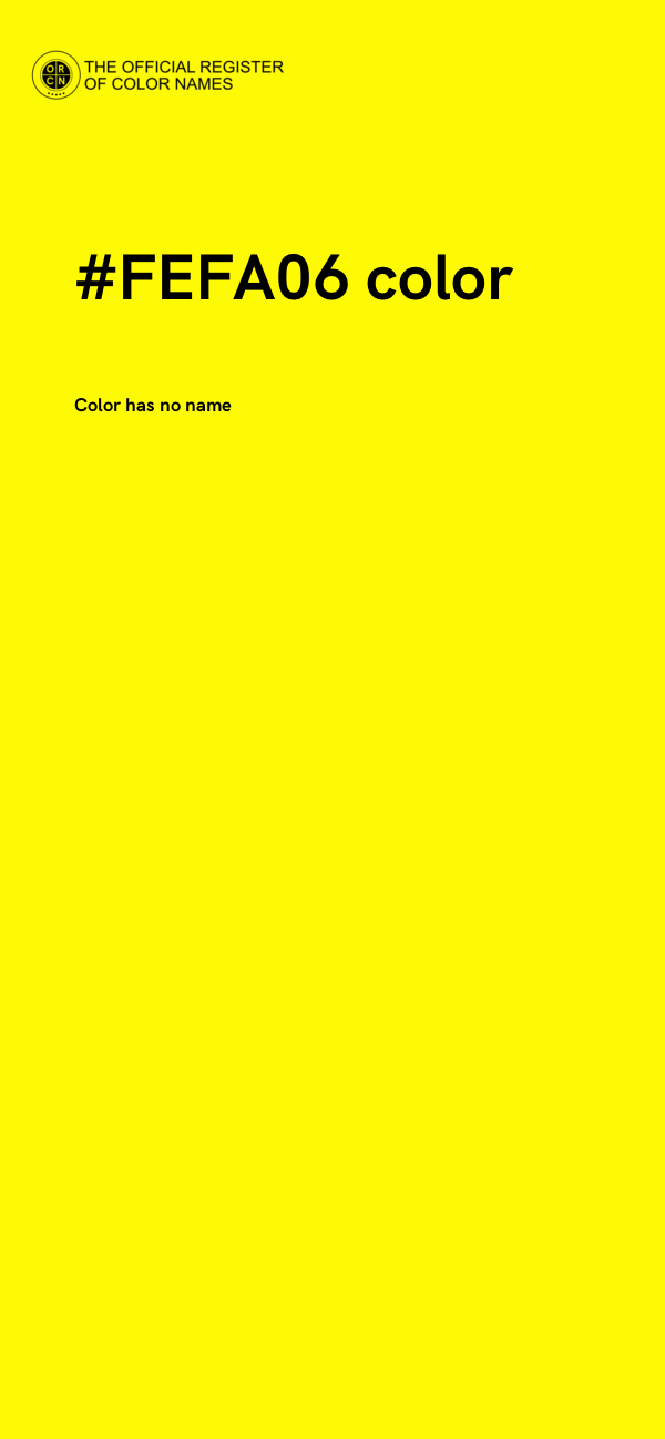 #FEFA06 color image