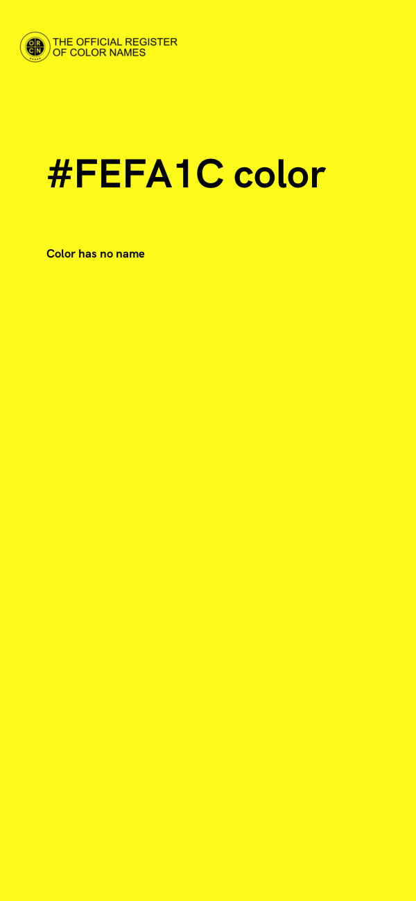 #FEFA1C color image
