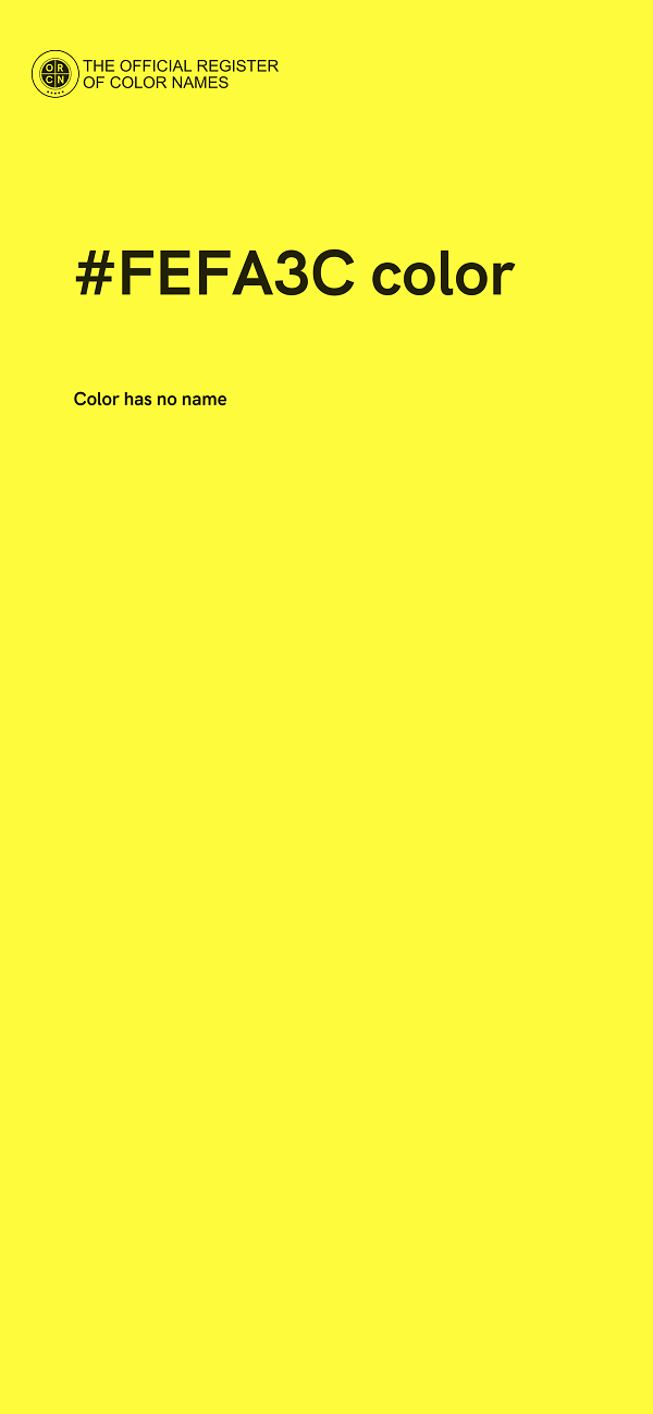 #FEFA3C color image