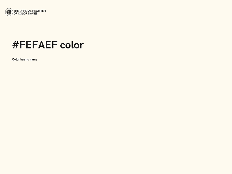 #FEFAEF color image