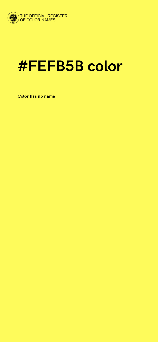 #FEFB5B color image