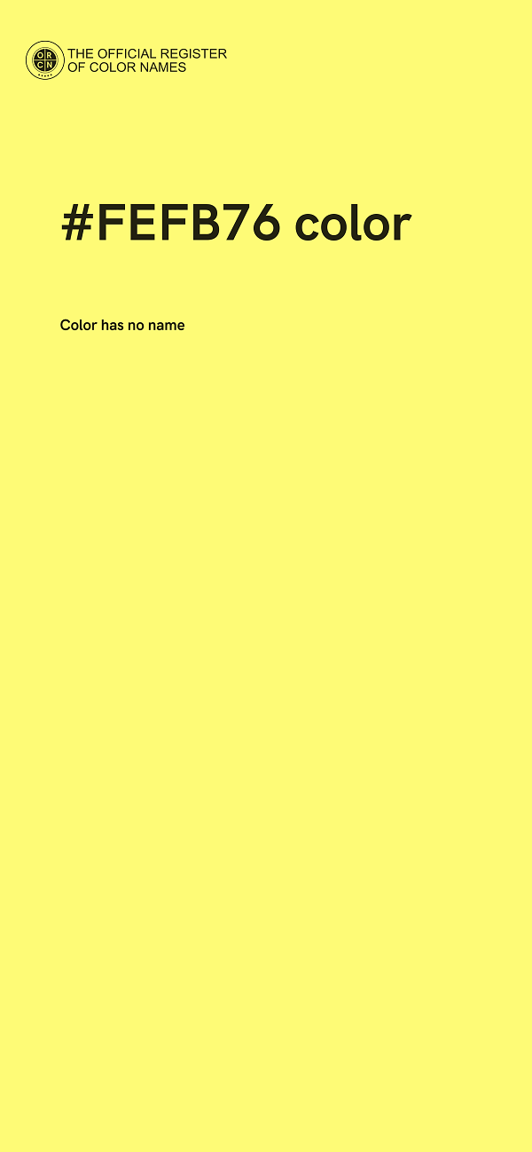 #FEFB76 color image